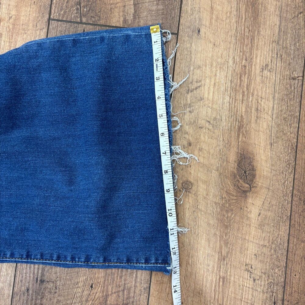 Kut from the Kloth Wide-Leg High-Rise Meg Fab Ab Jeans Raw Hem Women's Plus 22W - Picture 8 of 10